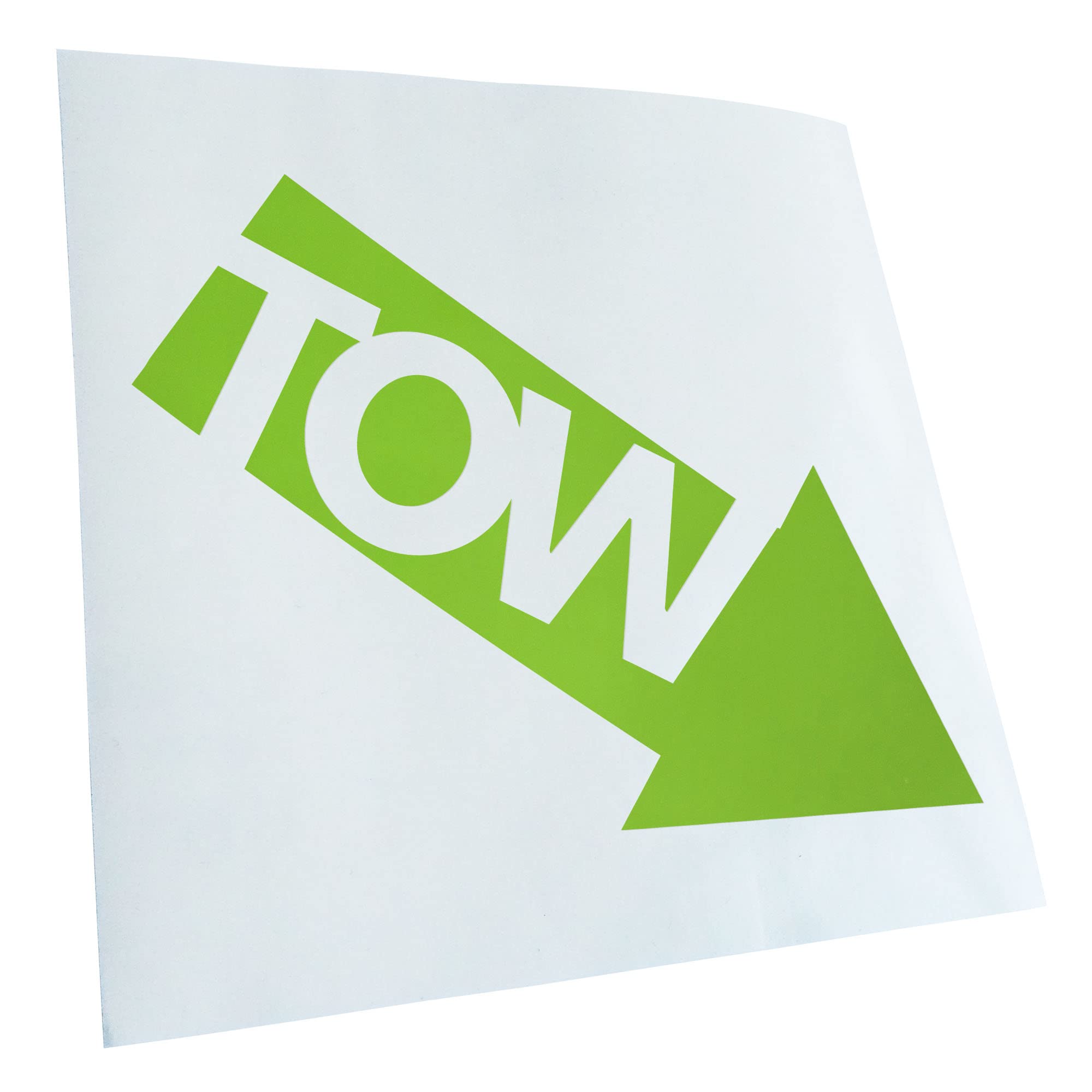 Kiwistar - Car Sticker - Green - 60 x 50 cm Tow - Tow - Car - Rear Window Car Sticker Weatherproof for Car Truck Moped Truck - Sticker Exterior Self-Adhesive Tuning Accessories for Windows