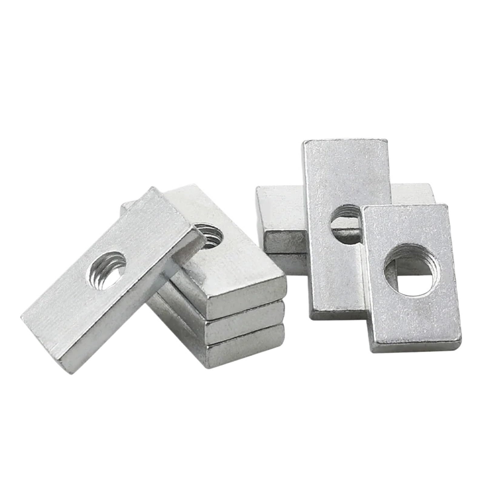 Tuercas rectangulares de acero al carbono galvanizadas