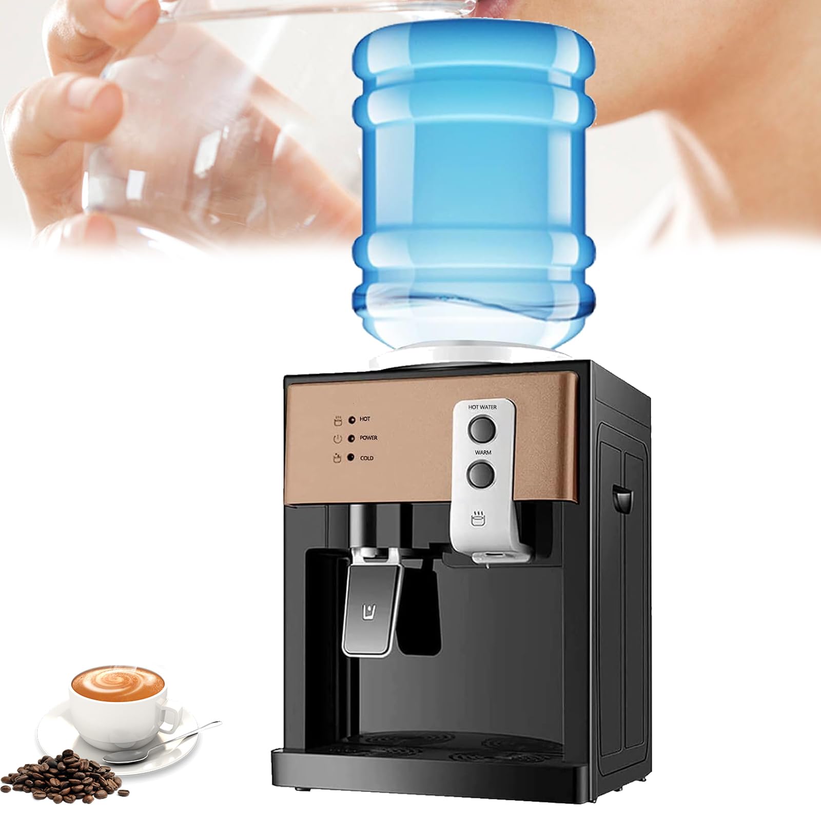 Dispensador de agua fría y caliente de carga superior para hogar
