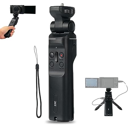 Amazon Co Jp Jjc Gp Vpt1 有線リモートググリップ 自撮り棒 Vlog三脚 Sony Zv 1 Rx100 Vii Vi Va V Iv Iii Ii A6000 A6100 A6300 A6400 A6500 A6600 対応 家電 カメラ