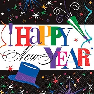 Ring in the New Year Multicolored Luncheon Napkins, 125 Ct. | Party Tableware