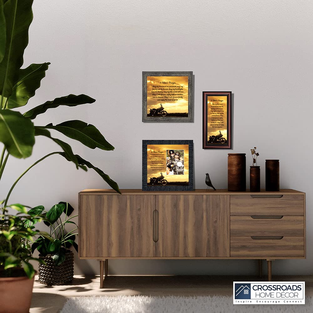 Amazon.co.jp: Crossroads Home Décor A Biker's Prayer、オートバイ