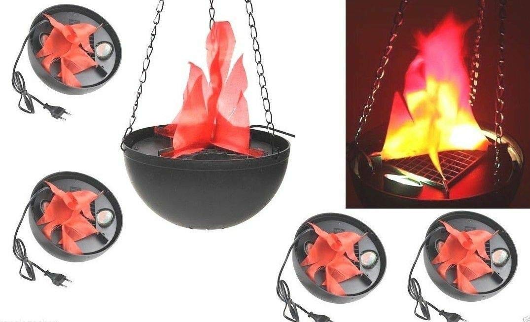 TEMPO DI SALDI Lampada Effetto Fuoco Con Fiamma Finta Luci A Led Rosse E Catena A Sospensione