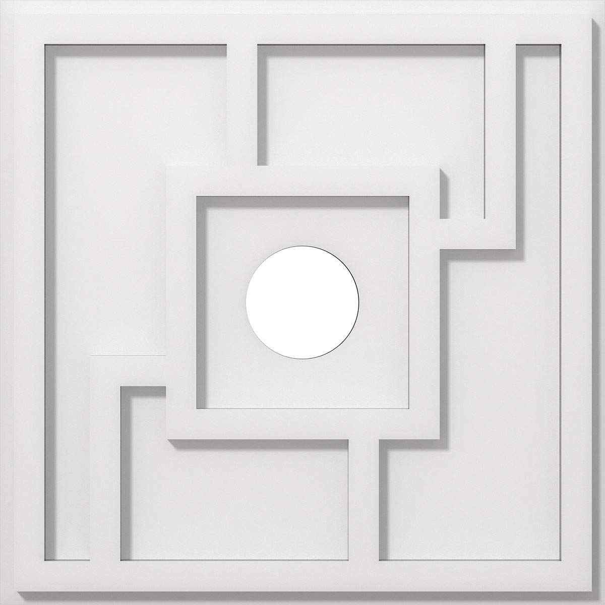 Ekena Millwork CMP14KX-03000 Knox Architectural Grade PVC Contemporary Urethane Ceiling Medallions 14"OD x 3"ID x 4 3/4"C x 1"P — Amazon image 17