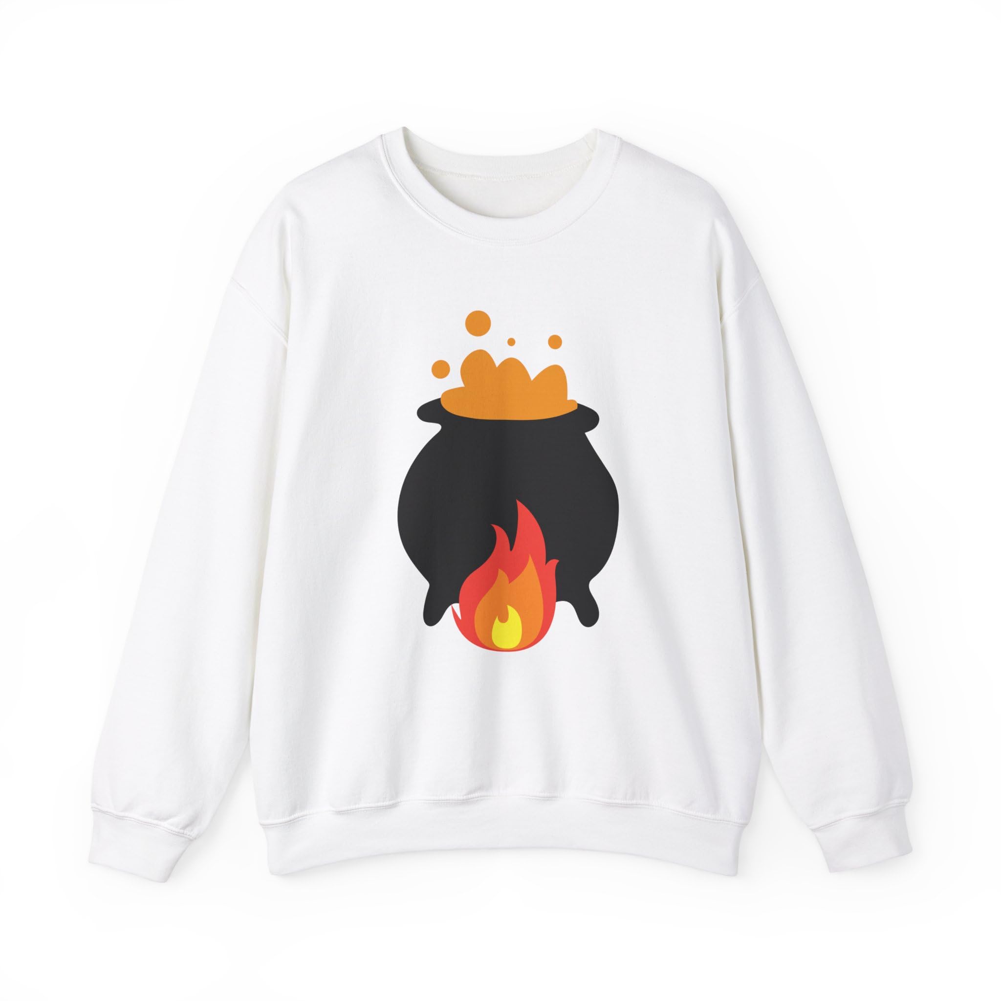 Sweat Halloween Fire Pot col rond fini les pulls qui grattent