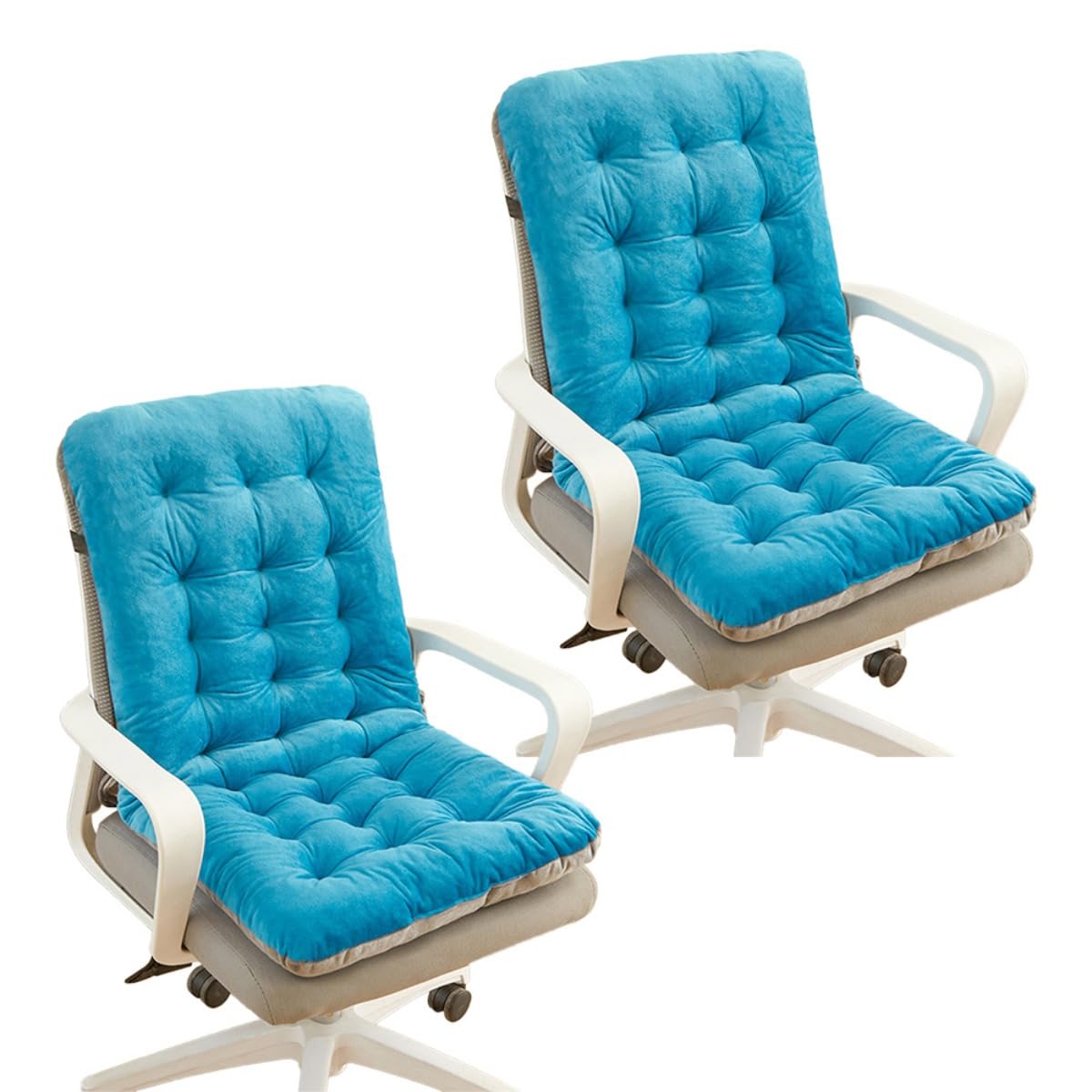 2 cuscinetti antiscivolo per sedia da ufficio, con elastico, per gaming, auto, sala da pranzo e sedie da giardino, delicati sulla pelle (C7, 45 x 100 cm)