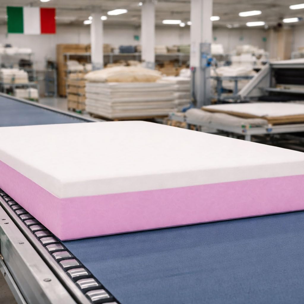 GEEMMA s.r.l. Materasso PRIME matrimoniale 160X190 Cm CONFORTEVOLE che NON SCALDA | Materasso ortopedico alto 20 cm contro il mal di schiena | MADE IN ITALY, Anallergico - MOD. PRIME 20