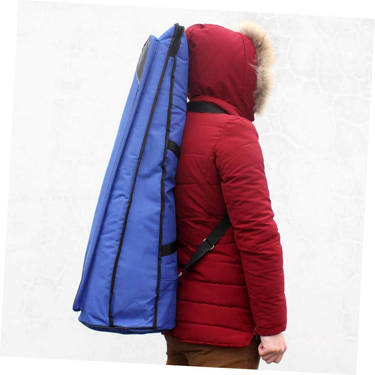 Totority Oxford Cloth Trombone Bag Thickened Portable Storage Case for Musical Instruments Blue Padded Carrying Bag for Travel and Protection