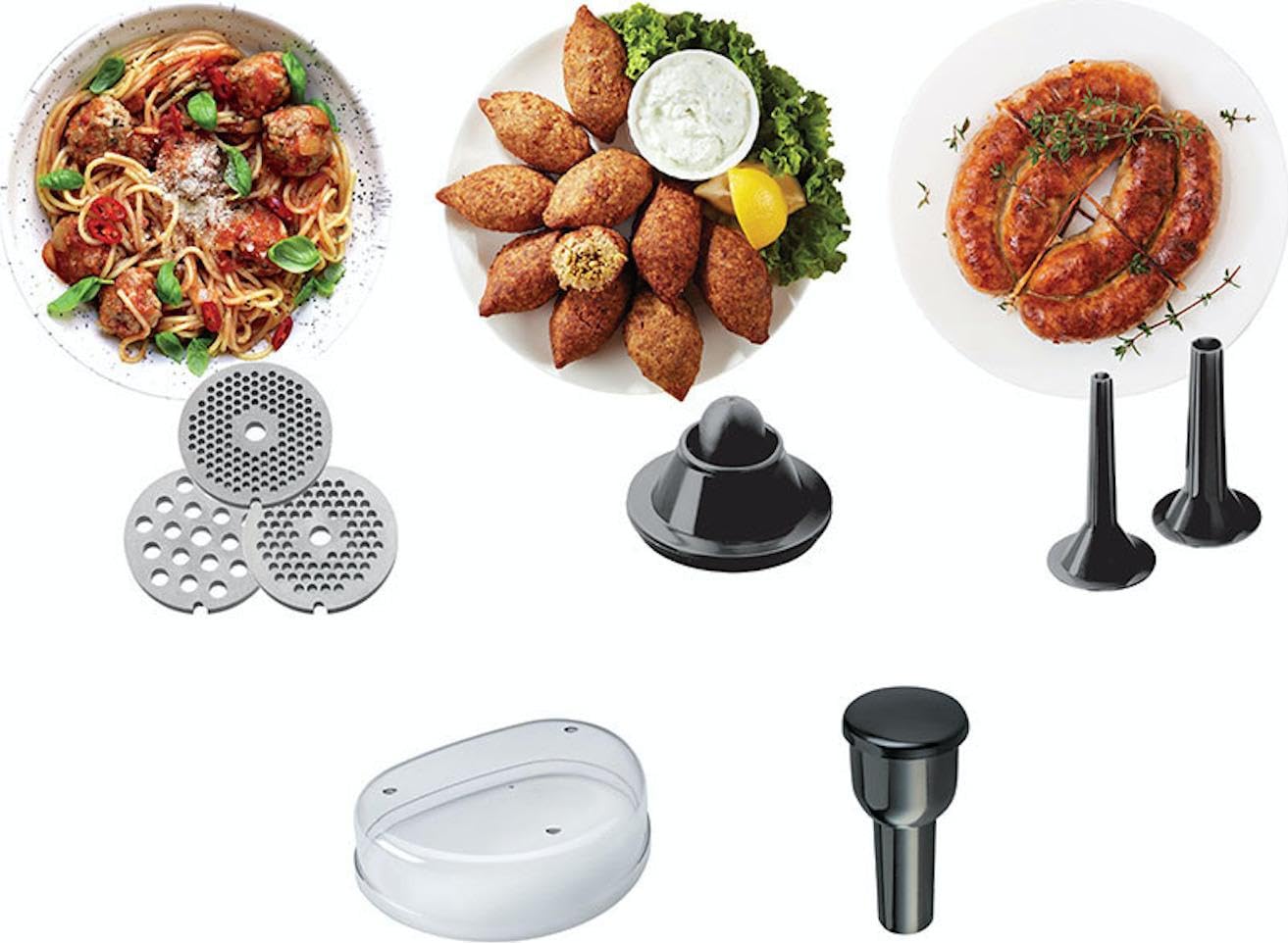 Kenwood MG510 - Picadora de carne (1600 W), color plateado