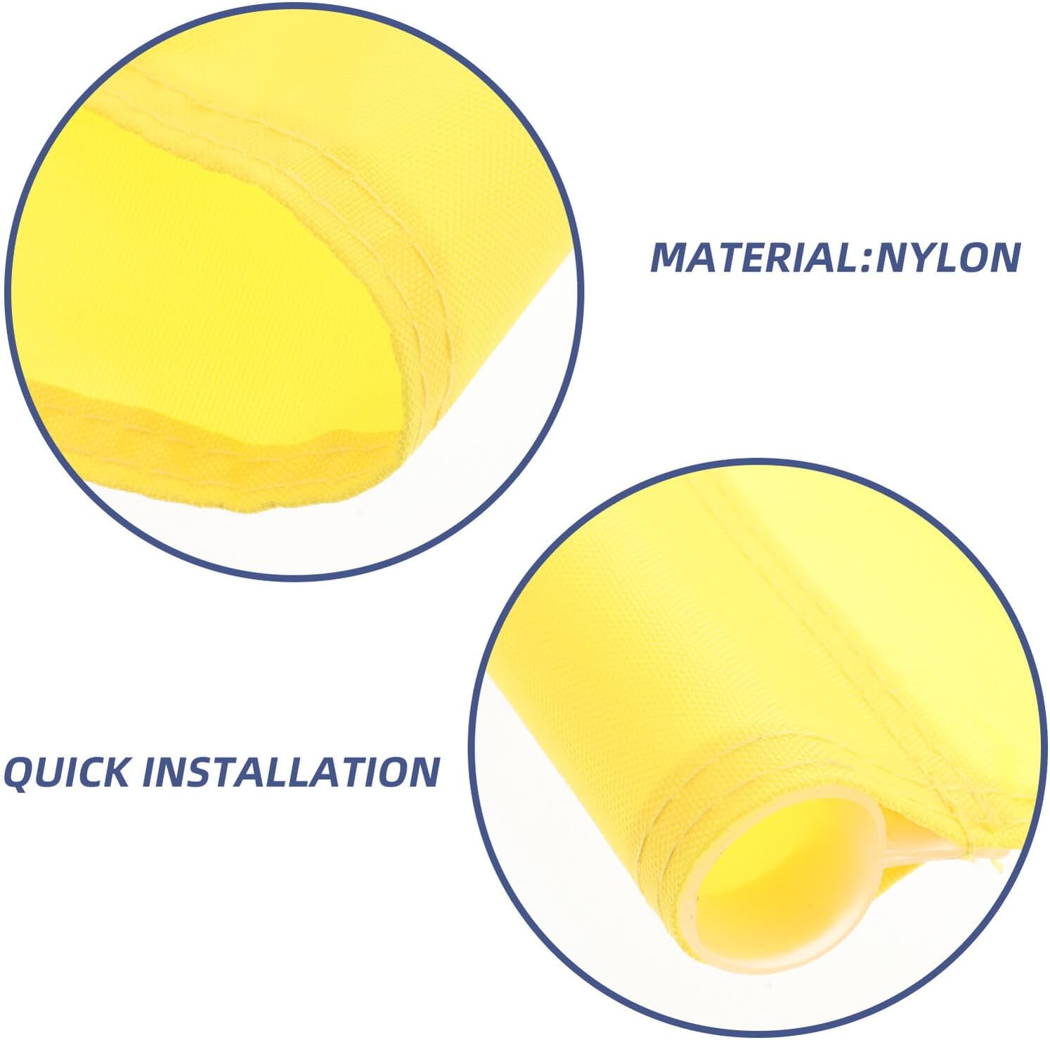 Golf Putting Area Flag Pin with High-visibility Yellow Nylon, Small Practice Target Flag for Training and Competition Golf Accessories