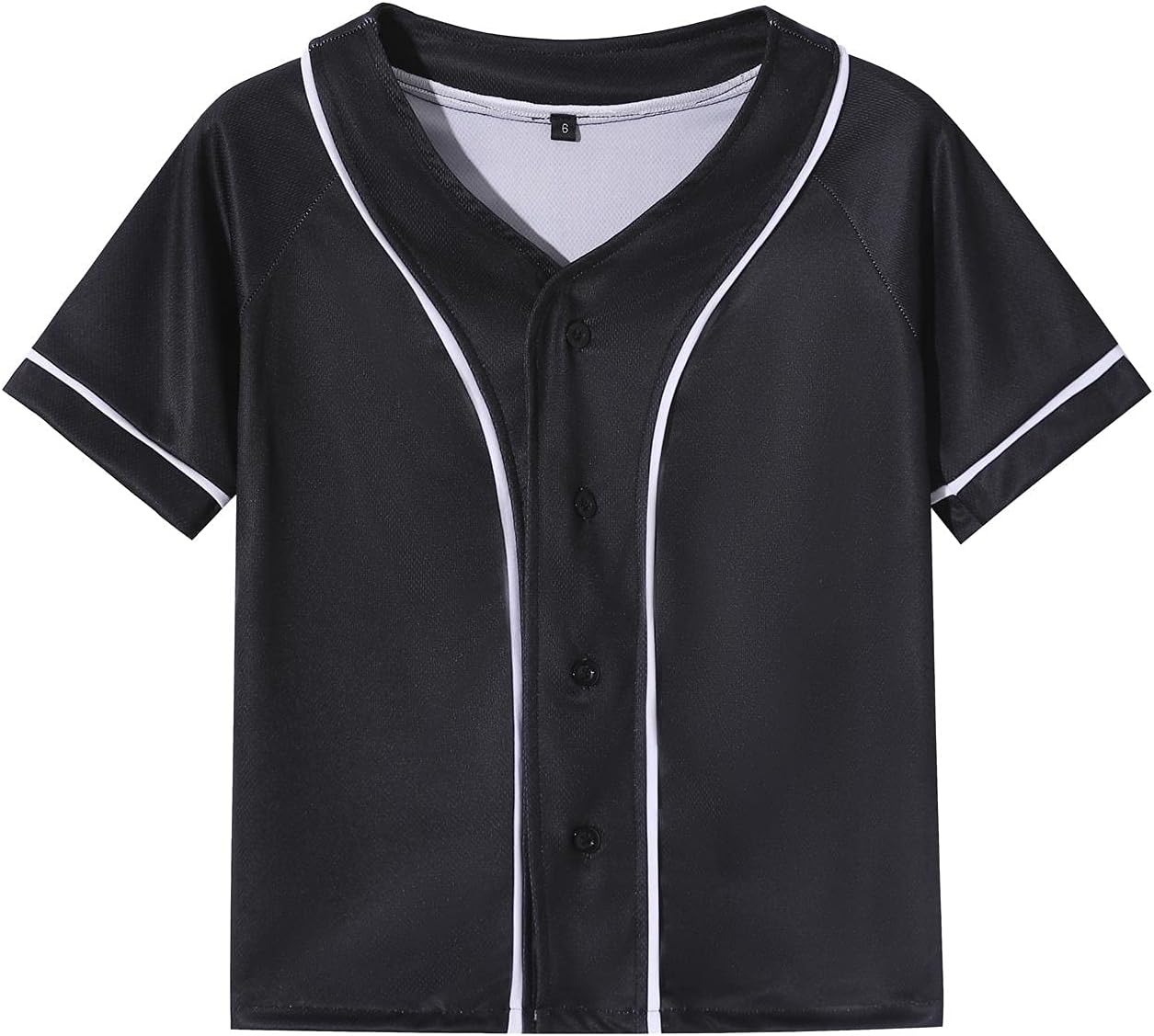 BAICAIYU Kids Baseball Jersey Solid Button Down Shirts Sports Uniform for Boy Girl Softball Jersey Hip Hop Short Sleeve - Image 7