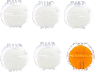 6Pcs Beeswax Thread Conditioners Thread Wax for Sewing with Plastic Box for Making Strengthening Line White Thread Wax Sewing Supplies