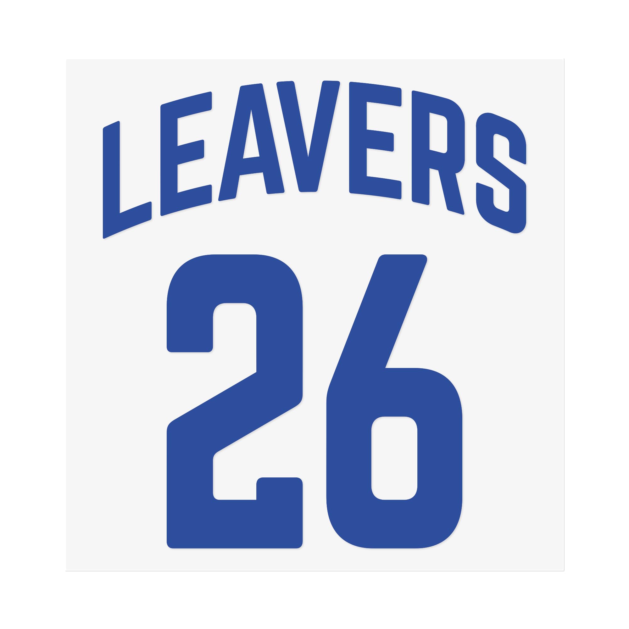 School Leaver 2026 HTV Iron On Transfer | Blue End of Year Leavers Shirt Vinyl | Class of 2026 Heat Transfer Decal for Hoodies, T-Shirts & Uniforms | Year 6 or Year 11