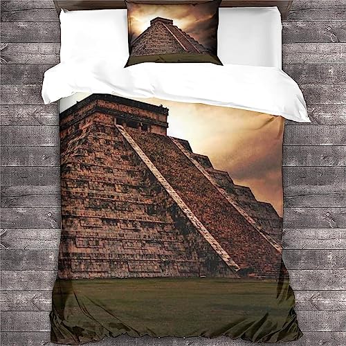 Draps froissés ? Changez pour l'ensemble de literie microfibre Pyramides fermeture éclair