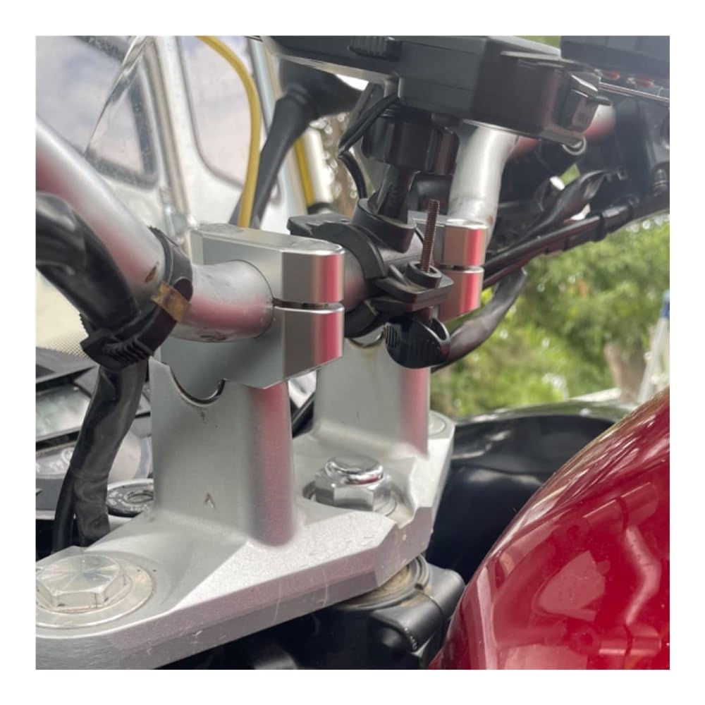 Morsetti Riser Manubrio Risers Riser Manubrio Spostati Offset 22 Mm 7/8" Per V-Strom 250 2016-2024 1000 DL1000 2002-2019 650 DL650 Accessori Per Moto