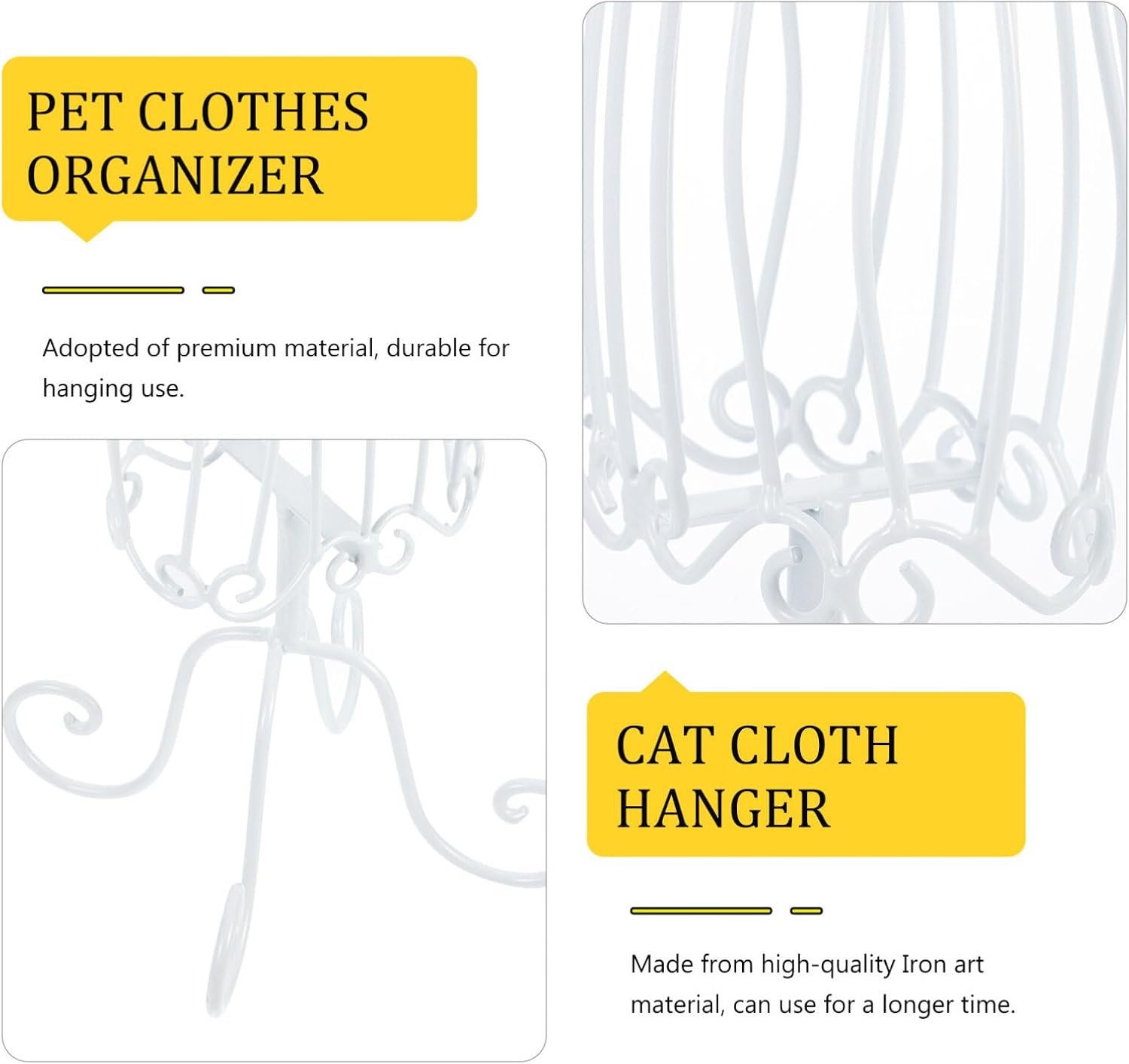 1pc Clothing Display Stand Figurine Display Shelf Wall Hangers for Clothes Manikins for Clothing Doll Dress Mannequin Pet Clothes Hanging Rack Pet Apparel Rack Dog Clothing Hanger
