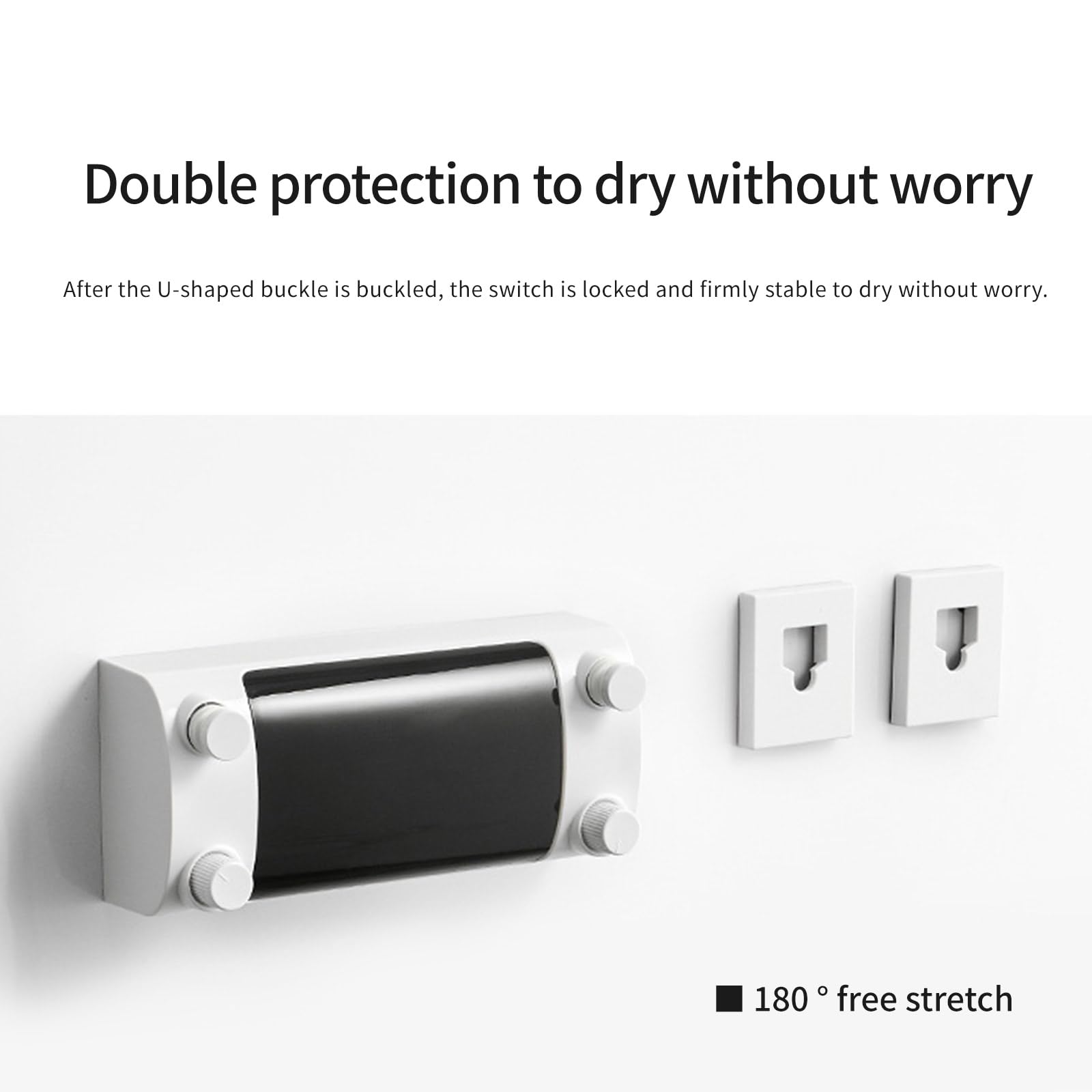 Seil, platzsparende Wäscheleine für den Innenbereich, verstellbarer Wand Wäschetrockner, Stahlkabel, Wäscheständer, Doppelseil, Wandmontage, Wäscheleine