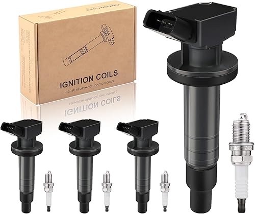 Miniatura 1 de TXROMTZ Juego de 4 bobinas de encendido compatibles con Toyota Chevrolet Pontiac Geo Corolla Matrix MR2 Celica GT Prizm Vibe 1999-2008 Reemplazo