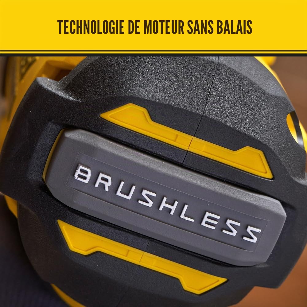 Stanley Clé de Impacto BRUSHLESS V20 Li-ION 18V 1/2" 949Nm, velocidad 0-400/1.200/2.000 RPM, impactos 0-2.600 ipm. Sin cargador/batería pour Pros et bricoleurs, idéal pour Bricolage fiable