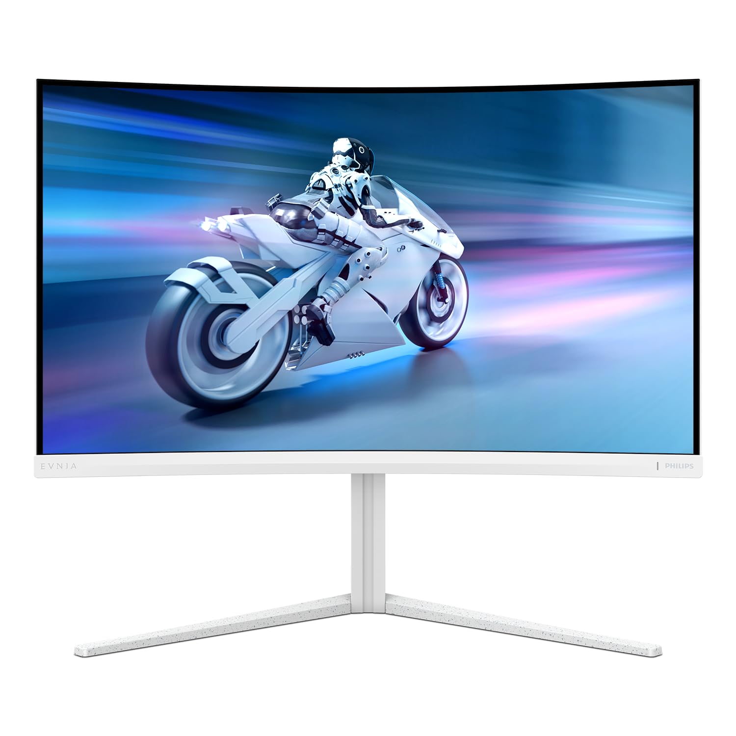 PHILIPS Evnia 32M2C5501 - Monitor gaming curvo QHD da 32 pollici, 180 Hz, 1 ms GtG, FreeSync Premium (2560x1440, 2x HDMI 2.0, 1x DisplayPort1.4) bianco