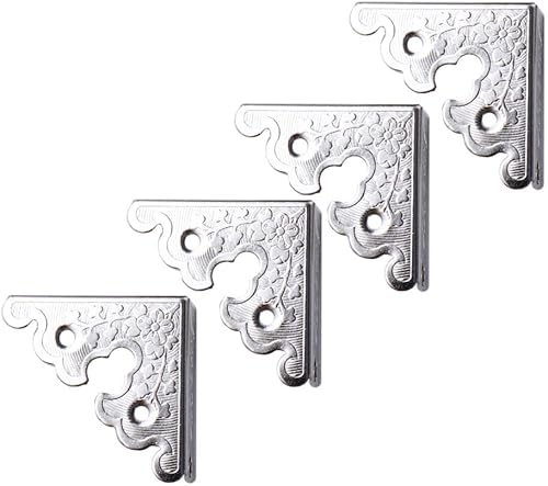 4 protectores decorativos de esquina triangular, protectores de esquinas de caja, protectores de esquinas para muebles, protectores de esquinas de