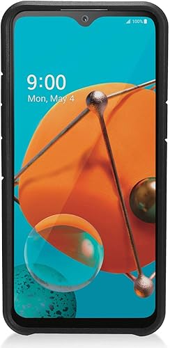 Miniatura 29 de Para LG K51, LG Reflect (LM-K500) - Funda híbrida para teléfono con imagen - AD1 mármol negro