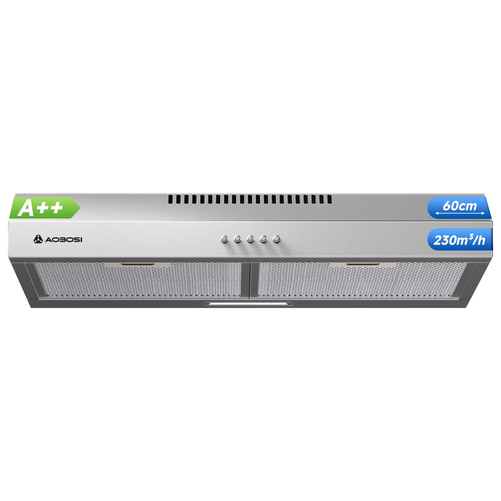 AAOBOSI Mini Dunstabzugshaube,Tragbare Abzugshaube mit Austauschbarem Filter,Mobile Abzugshaube mit 3 Geschwindigkeiten,Desktop Dunstabzugshaube für BBQ,Kochen,Hot Pot,Camping,Wohnmobil,Küche,Wohnung