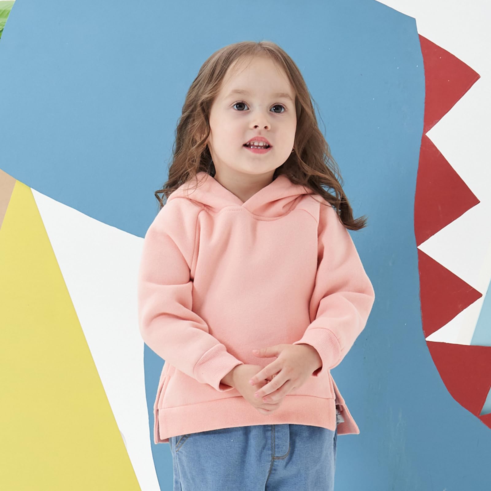 famuka Baby Felpe con Cappuccio Bambino Ragazzi Ragazze Motivo Animale Felpa Pullover Rana Coniglio Anatra (Rosa, 4T)
