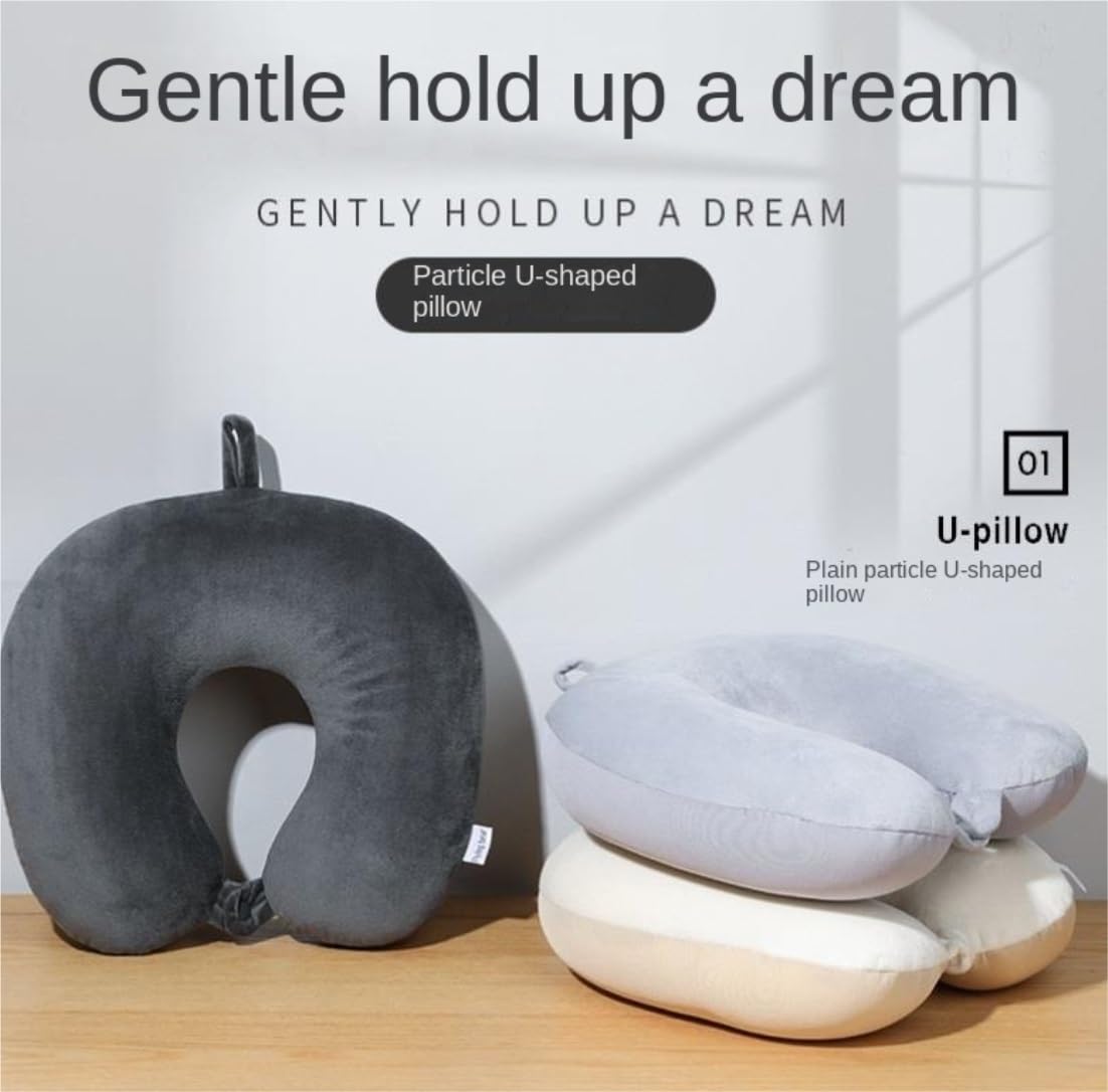 Cojín De Viaje Avión Almohada De Viaje Espuma Viscoelástica, Elastano para El Cuello, Soporte para Cabeza Y, para Avión Coche Tren Oficina(Blue)