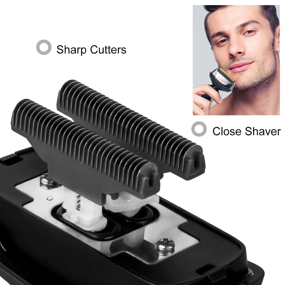 Solimpia Rasoio Elettrico Set 3 in 1 Multigroomer Barba Cutter T-Blade Trimmer Taglierina Capelli Uomini Taglierina Naso Trimmer Precisione Trimmer Groomer IPX7 Impermeabile Ricaricabile