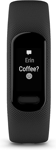 Miniatura 3 de Garmin vívosmart® 5, rastreador de actividad física, batería de larga duración, diseño simple, negro Negro,Menta