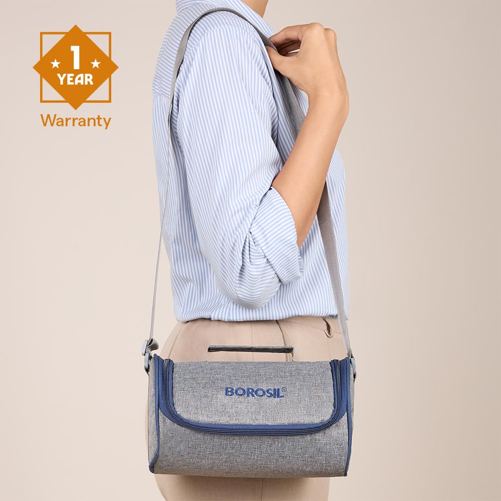 Borosil Steel Lunch Box - Fresh Meals On The Go -9 Borosil Steel Lunch Box - Fresh Meals On The Go -9