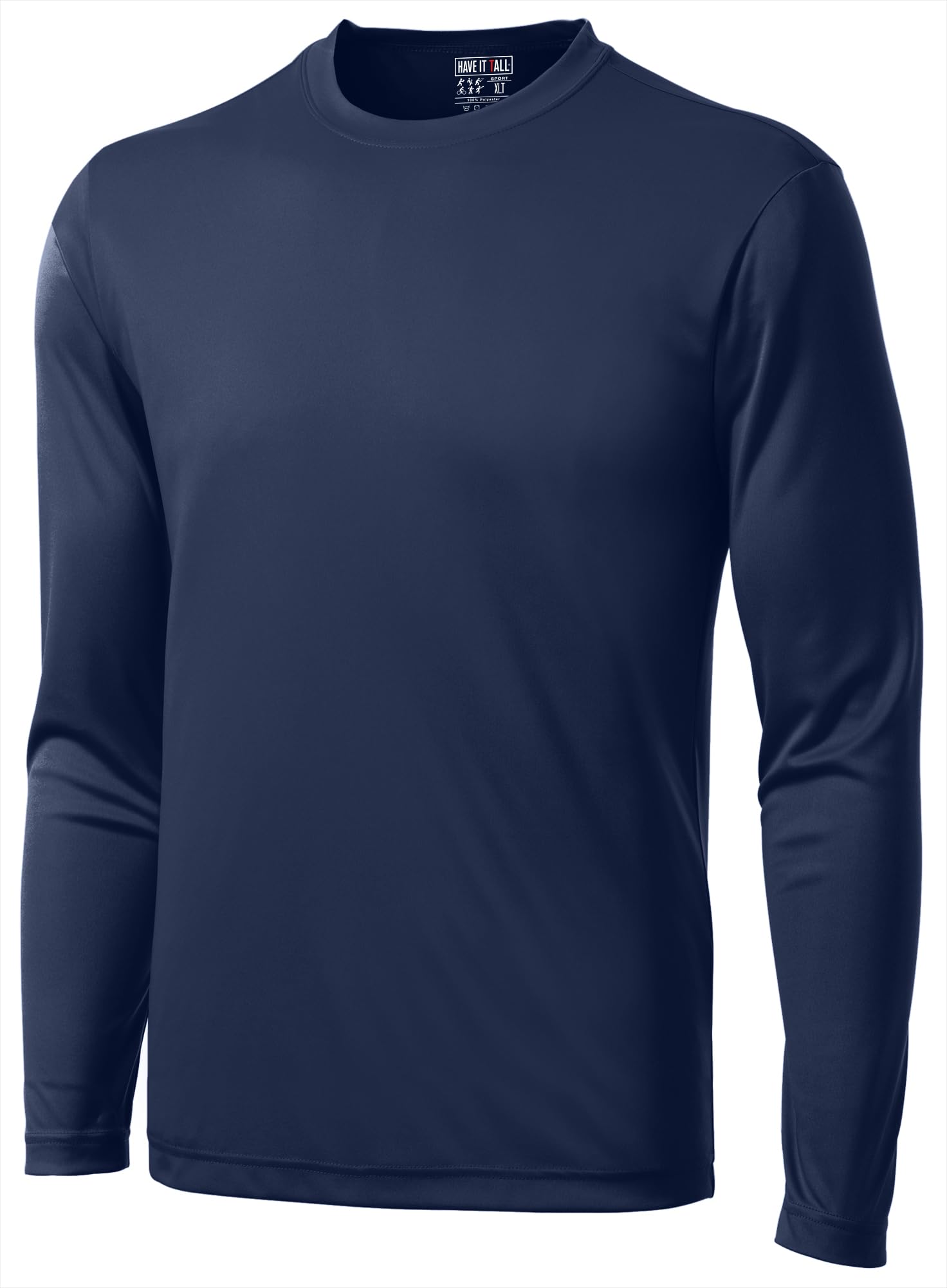 Have It TallMen's Athletic Workout Quick Dry Long Sleeve T-Shirts