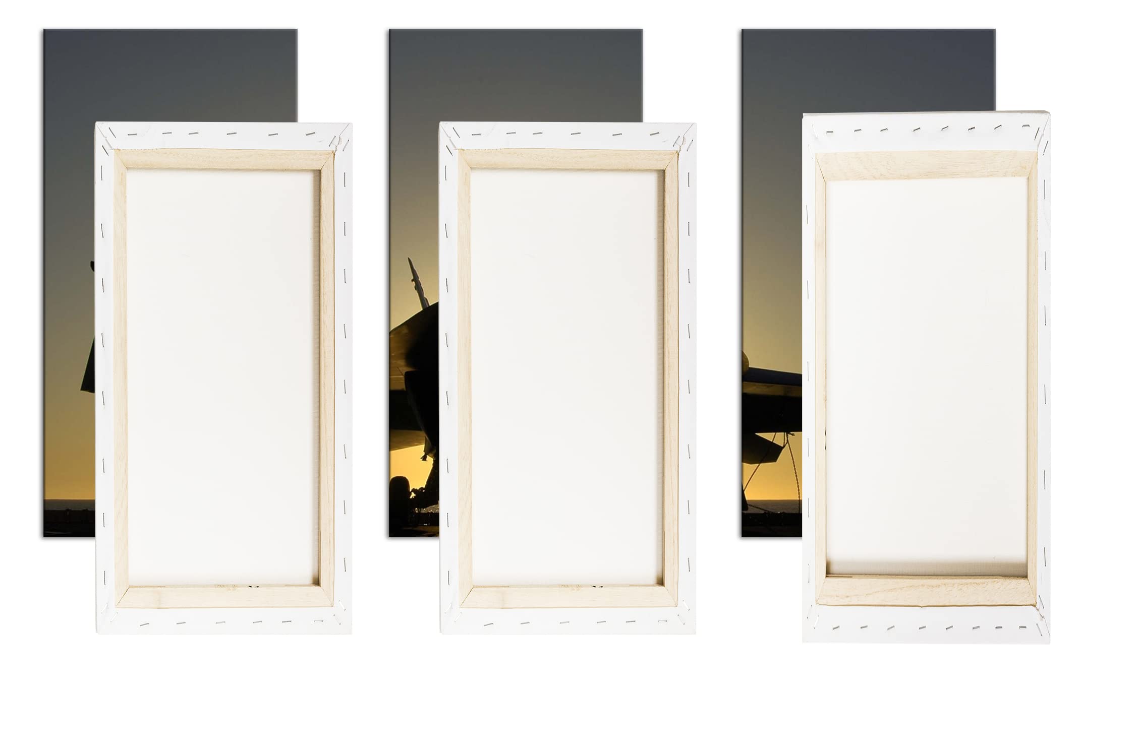 Anteriore Lato di un Combattimento come Tela, Motivo: barella su cornice in vero legno, stampa digitale di alta qualità con cornice, non un manifesto o poster, Stampa su tela, Dreiteilig (120x80)