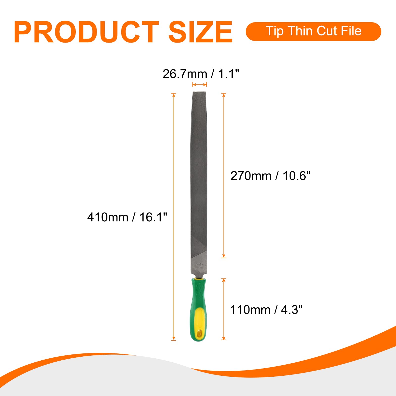 sourcing map 3 limas de corte de punta de 30,5 cm, dientes de doble corte, acero de alto carbono, lima de escofina manual con mango de plástico para quitar desbarbado de metal y madera