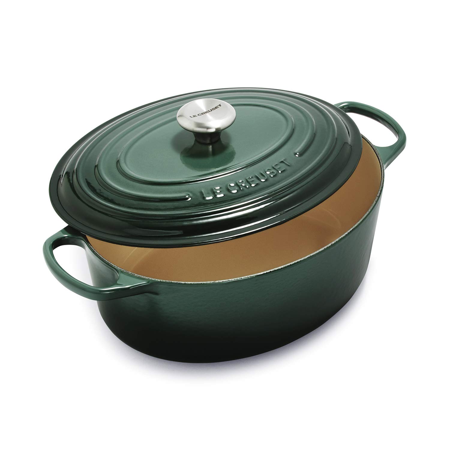 LE CREUSETEnameled Cast Iron Signature Oval Dutch Oven, 6.75 qt., Artichaut