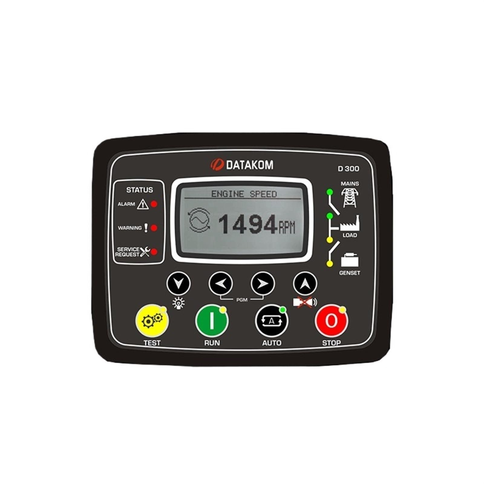 DWFSKZKV D300 Generator Controller Panel Control Module Replacement for Diesel Generator Genset Parts, Black