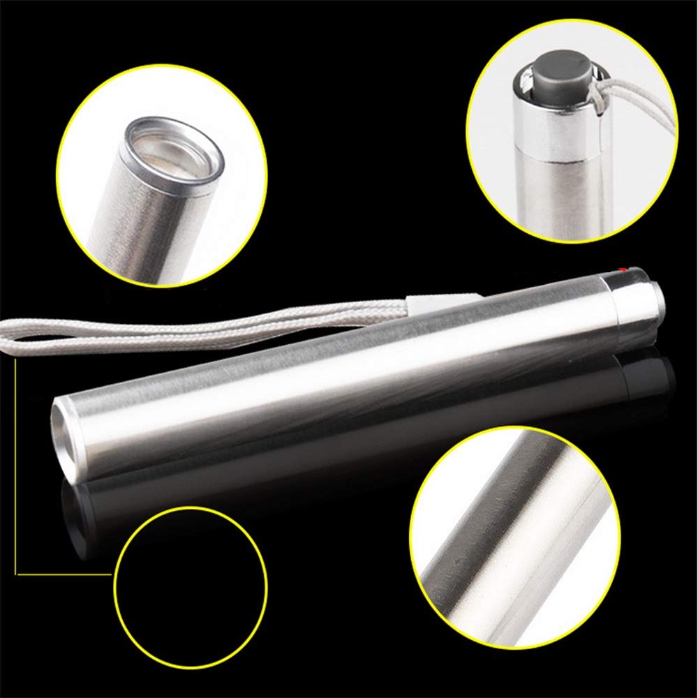 Ultradługa latarka elektryczna w trybie gotowości Mini latarki LED ze stali nierdzewnej Wodoodporna Lanterna Mini aluminiowa wodoodporna latarka LED Mała latarka jako power bank i akcesoria