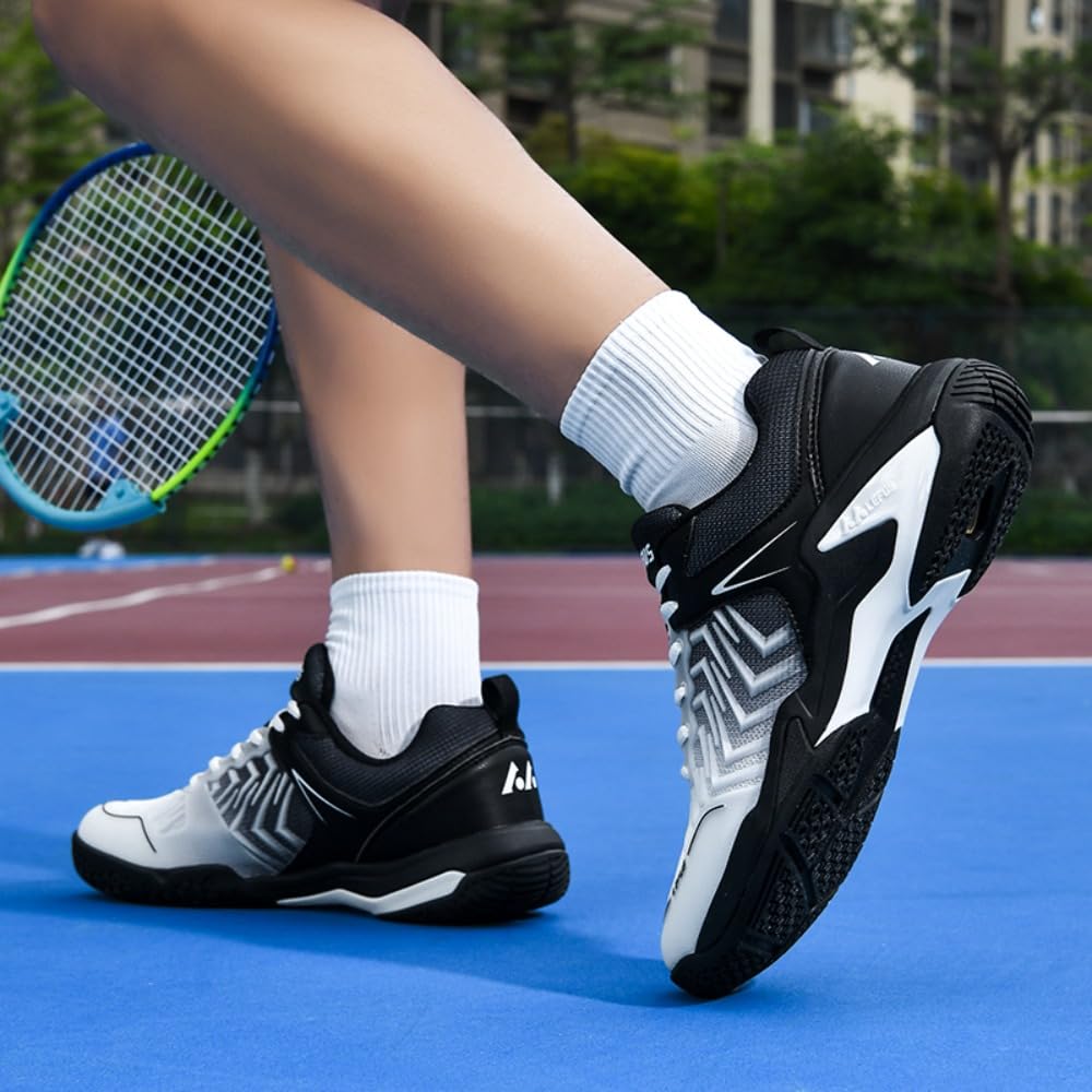 Zapatos de bádminton para hombre y mujer, zapatos de entrenamiento de cancha interior, antideslizantes, ligeros, para tenis, squash, voleibol, balonmano