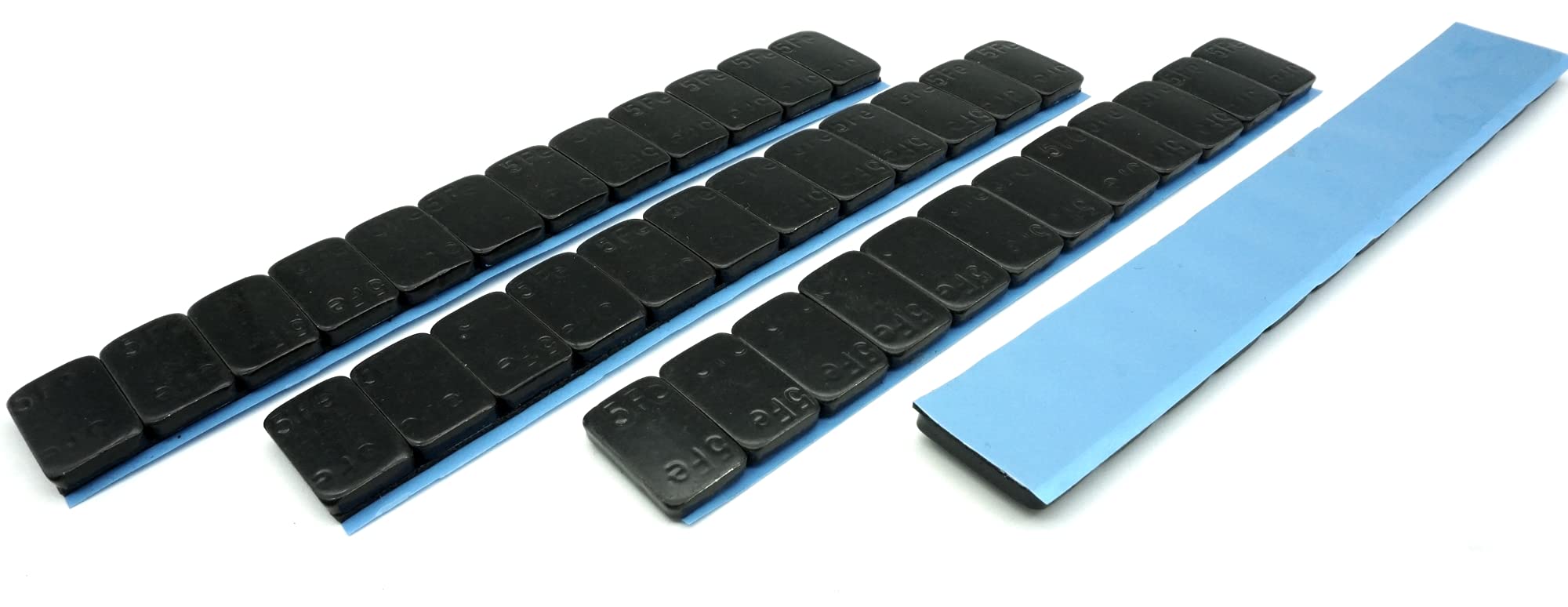 240g Balance Weights Weight Lock Black Plastic Coated Steel 4X60G