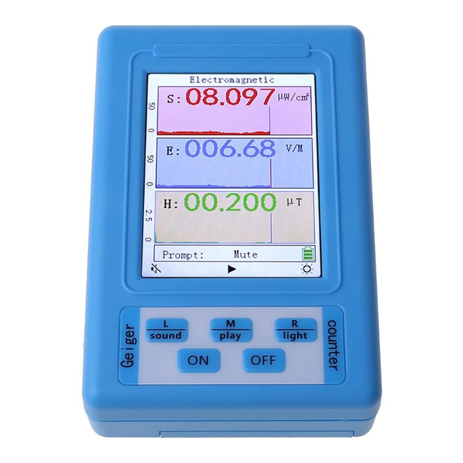 Contador Geiger Detector de radiación electromagnética Dosímetro Monitor de radiación Probador de radiación EMF Metro BR-9A