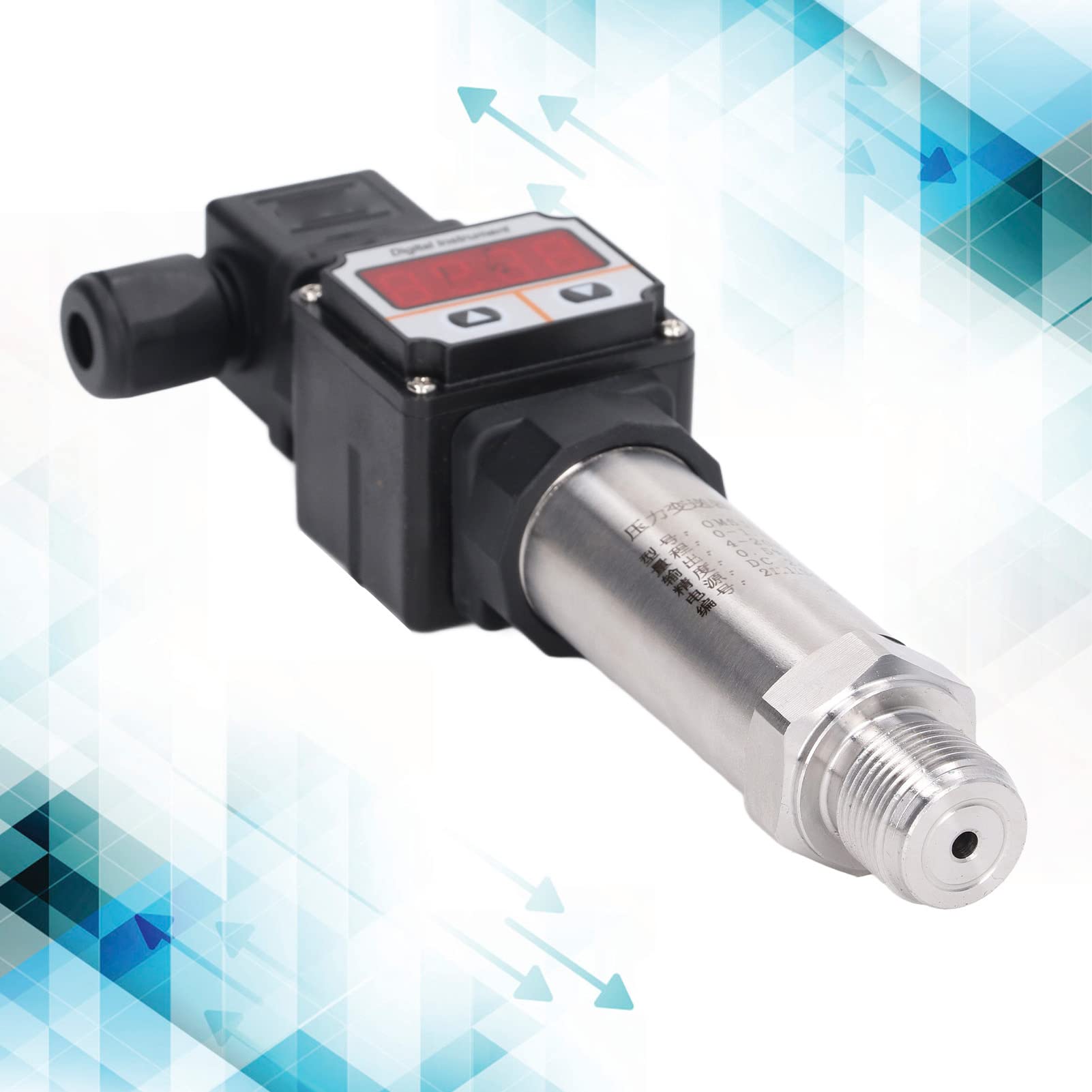Transmisor de Presión, 0‑1.6Mpa Pantalla Digital Transductor Sondas LED Sensores Sensor Salida de 4‑20 MA Emisor OMSJD‑XQYHX‑01
