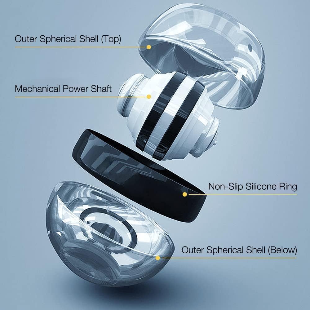 CloudBliss Gyro Ball, Auto-Start Power Wrist Trainer Exercise & Fitness Ball, Strengthener & Forearm Exerciser for Stronger Arm Fingers Wrist Bones & Muscle with LED Lights 1
