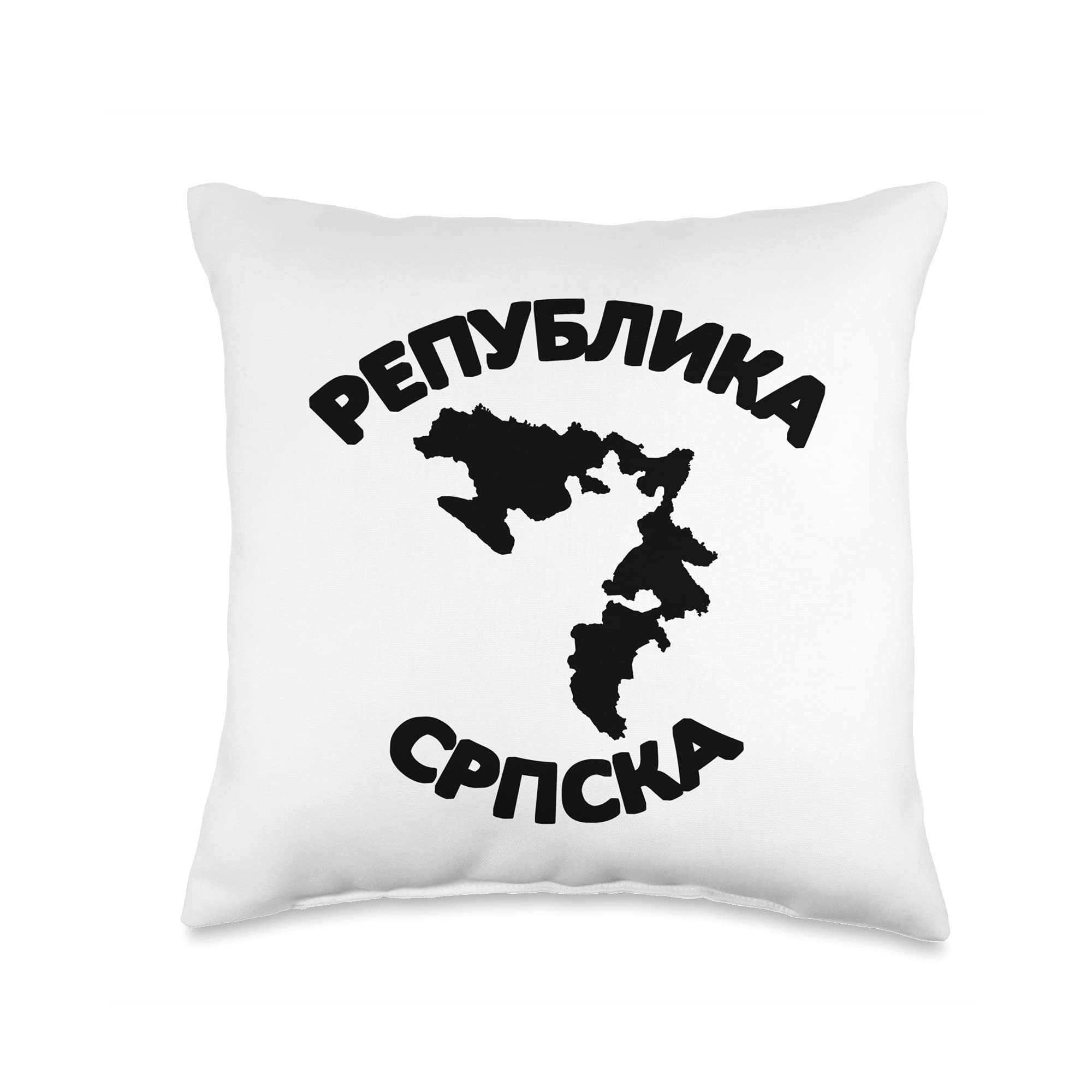 Republika Srpska RS Banja Luka Republic of Srpska Map Karta Throw Pillow