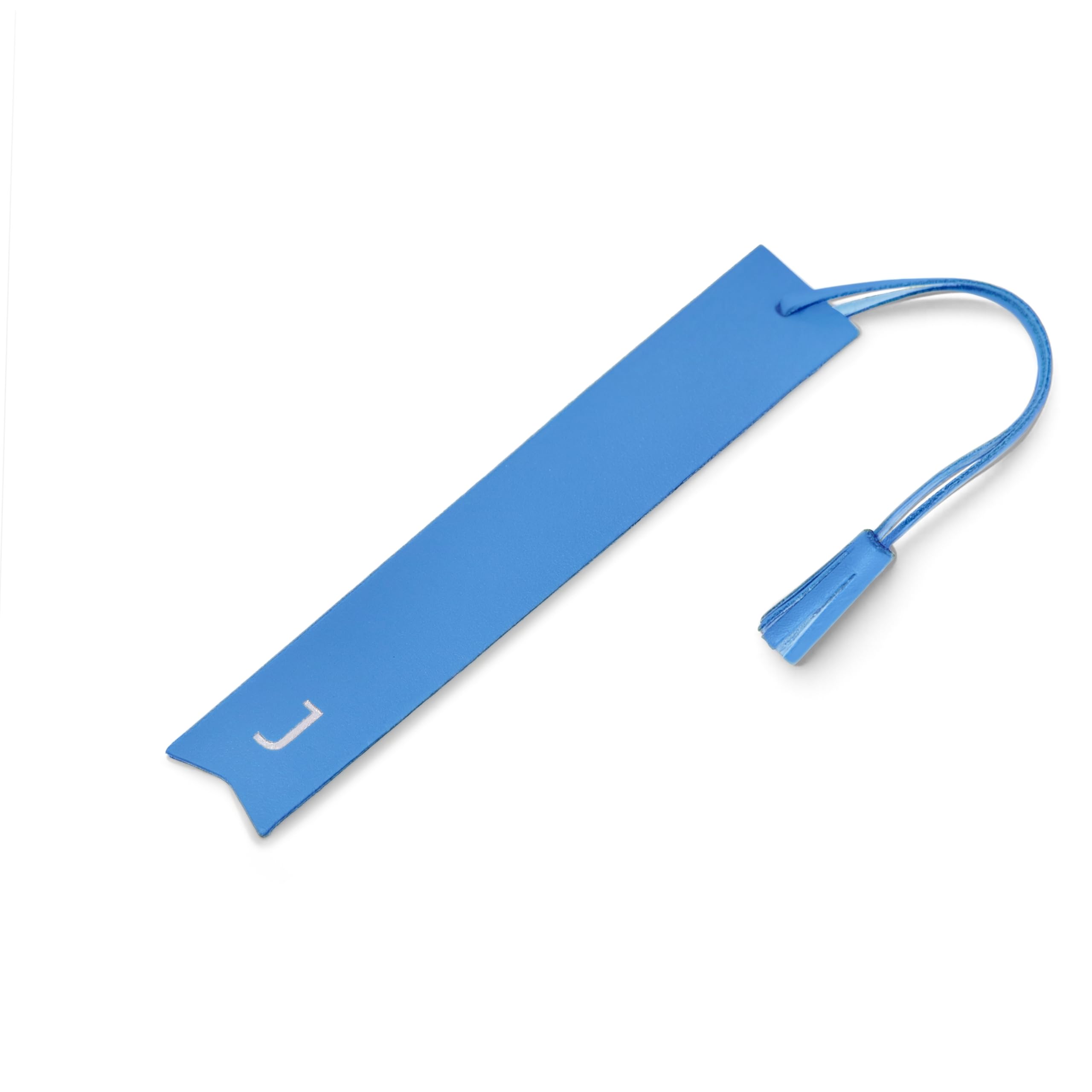 Hurley Burley London Personalised Leather Embossed Initial Bookmark Cornflower — image 1