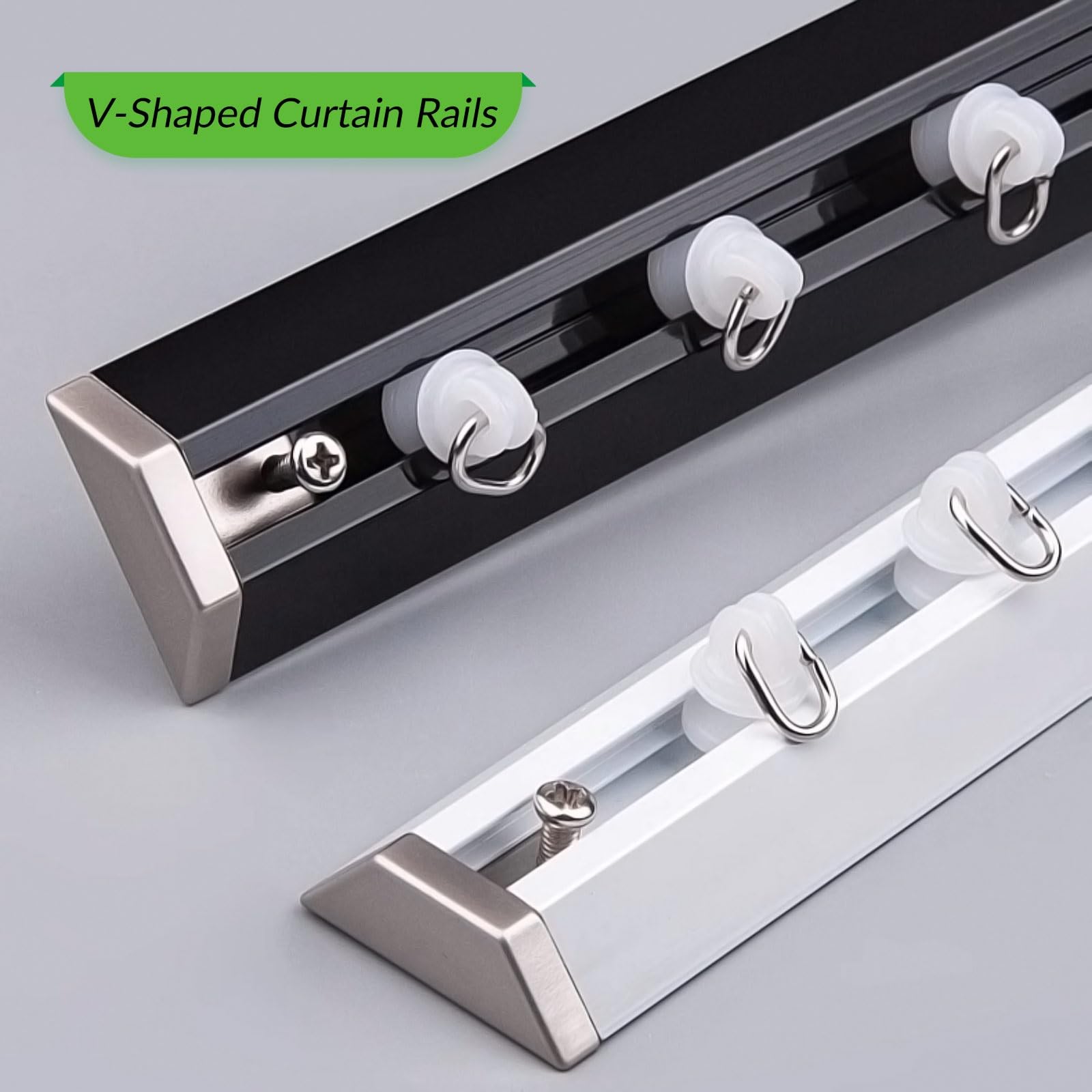Ultracienki system szyn V-Sd ain do biura i salonu, regulowany 70-300 cm, czarny, idealny do wystroju Space Din i Slish