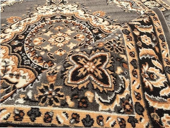 Image of Soft Washable Beautiful Acrylic Rugs for Home Decor Living Room 5x7 feet (150 x 200 CM) Grey