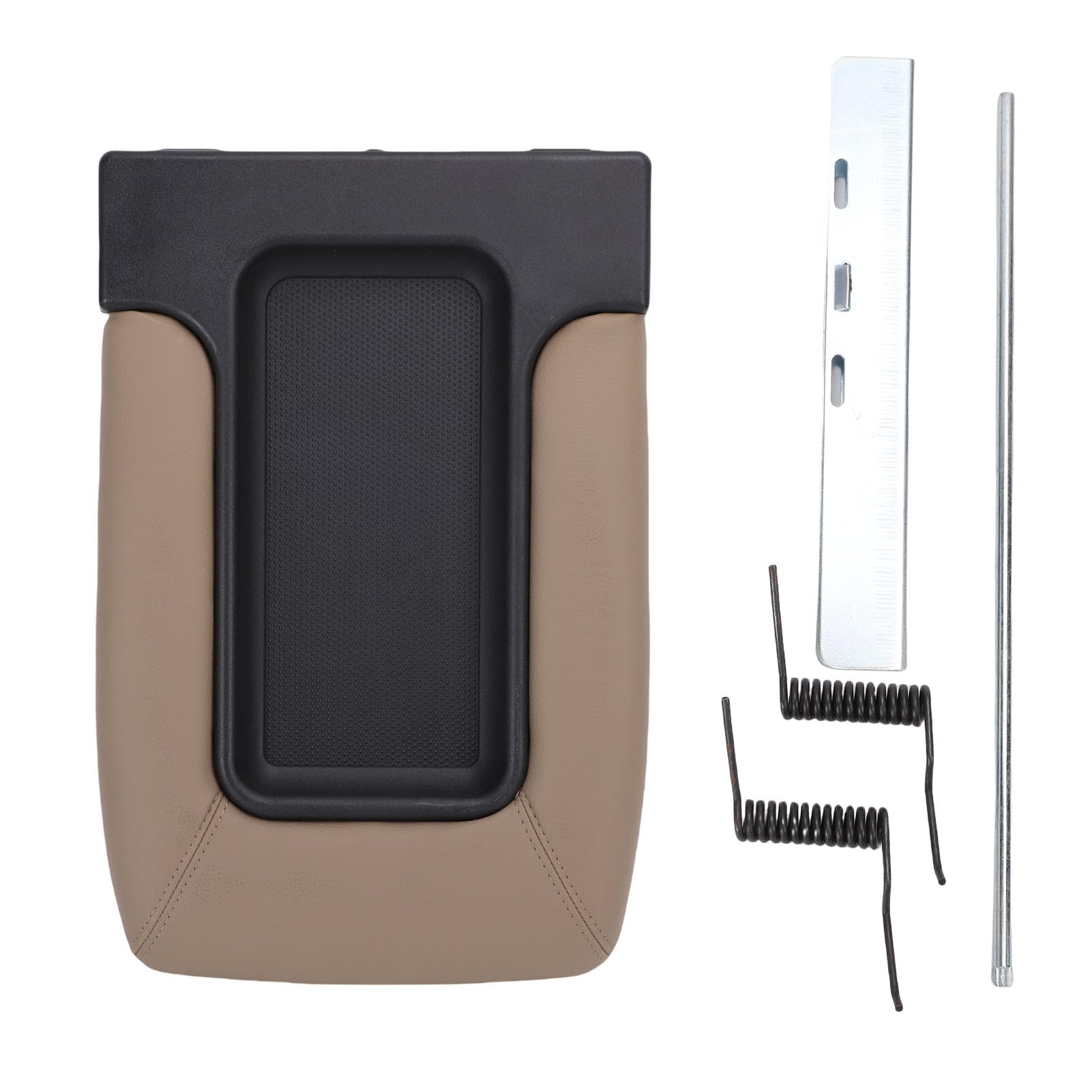 Kit di Ricambio Beige per Coperchio Console Centrale con Meccanismo di Bloccaggio Coperchio Bracciolo Console Centrale 19127366 Posizionamento Foro di Fabbrica per Conducenti Fai da Te e