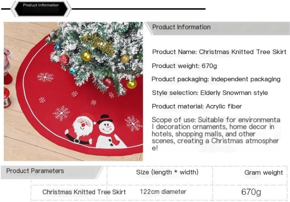 Tree Skirt Christmas Christmas Tree Skirt Knitted Tree Skirt Apron Christmas Tree Skirt Knitted Old Man Christmas Decoration Christmas Skirt Tree