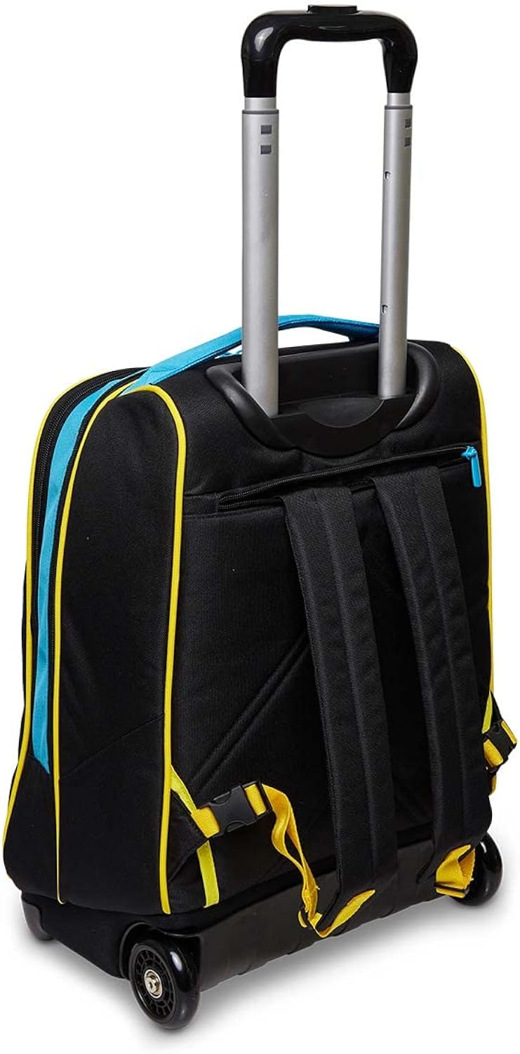 Big Trolley POKEMON, nero, 2 Zaini in 1 con Crossover System, Scuola Tempo Libero